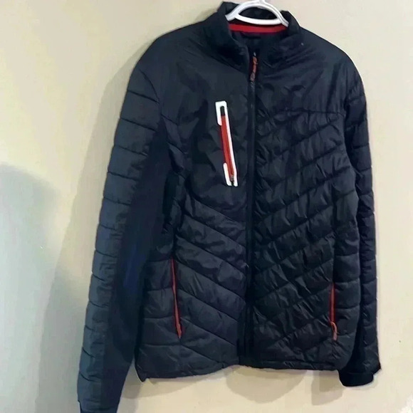 [XL] Sunice Franz 3M  Thermal Featherless Insulated Stretch Jacket Black/Red - Picture 3 of 13